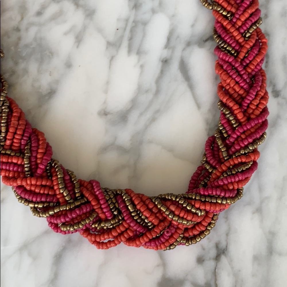 beaded statement necklace - Picture 4 of 5